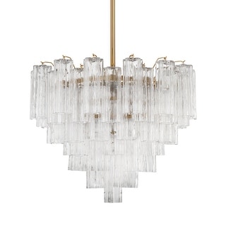 Crystorama Lighting Group ADD-312-CL Addis 12 Light 27" Wide Waterfall