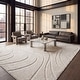 preview thumbnail 14 of 21, SAFAVIEH Florida Shag Sigtraud Abstract Waves 1.2-inch Thick Rug