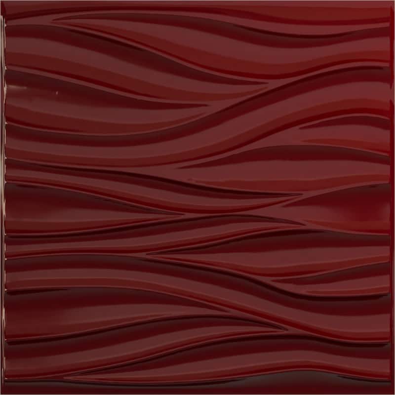 19 5/8"W x 19 5/8"H Ripple EnduraWall Decorative 3D Wall Panel