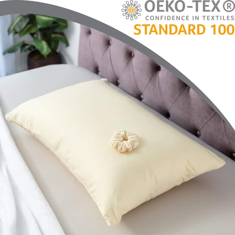 Beauty Pillow Cover Keeps Hair Tangle Free and Bonus Matched Scrunchie