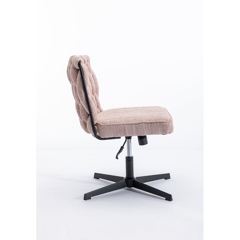 Armless Office Desk Chair No Wheels