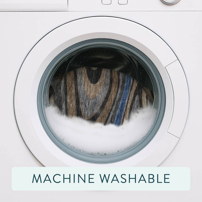 Machine Washable Indoor/ Outdoor Abstract Busey Chantille Rug