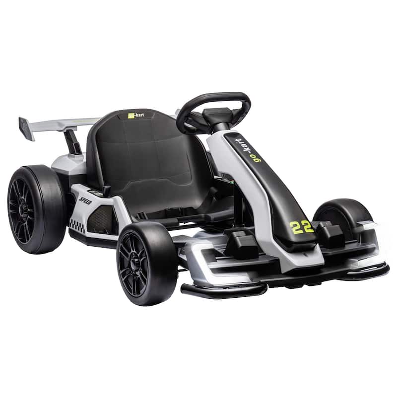 Go Karts for Kids,24V Electric Go Kart with 2 * 150W Powerful Motors