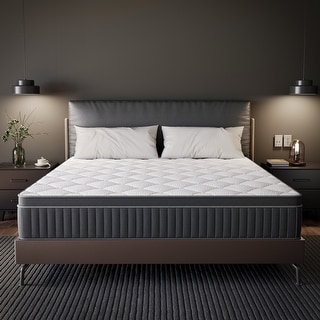 SweDrea 8/14 in. Cooling Innerspring Hybrid Medium Firm mattress Motion Isolation with CertiPUR-US, SGS and OEKO-TEX Certified