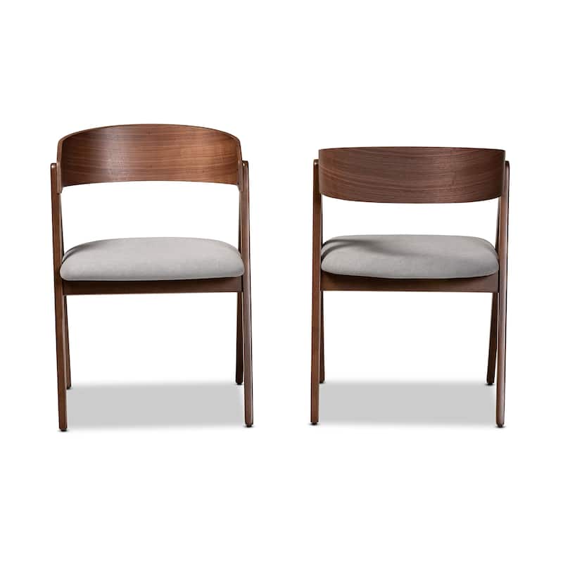 Danton Mid-Century Modern Wood Dining Chair Set (2PCs)