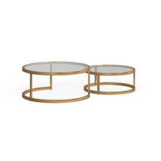 SEI Furniture Grant Glam Gold 2-piece Nesting Cock