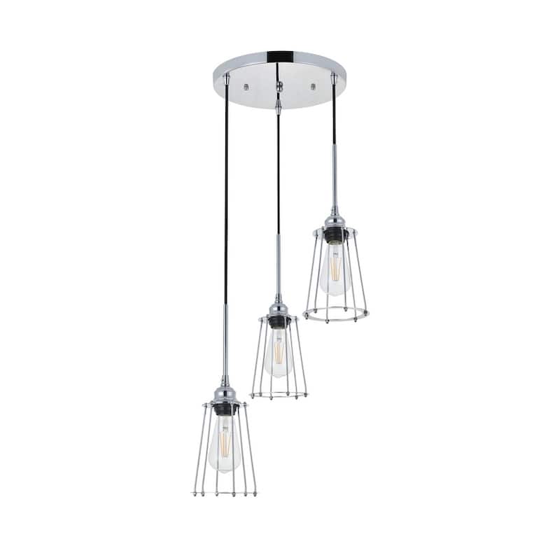 Auspice 3 light chrome Pendant