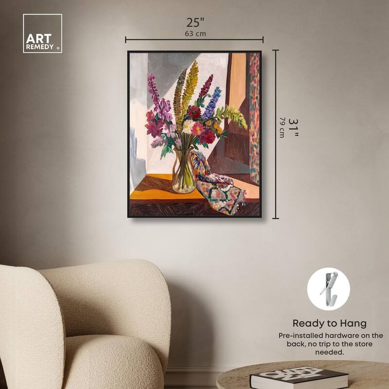 Warm Tones and Blooms Canvas by Art Remedy