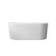 preview thumbnail 1 of 4, Miseno 257059-BAT Caserta 59" Free Standing Acrylic Soaking Tub with White