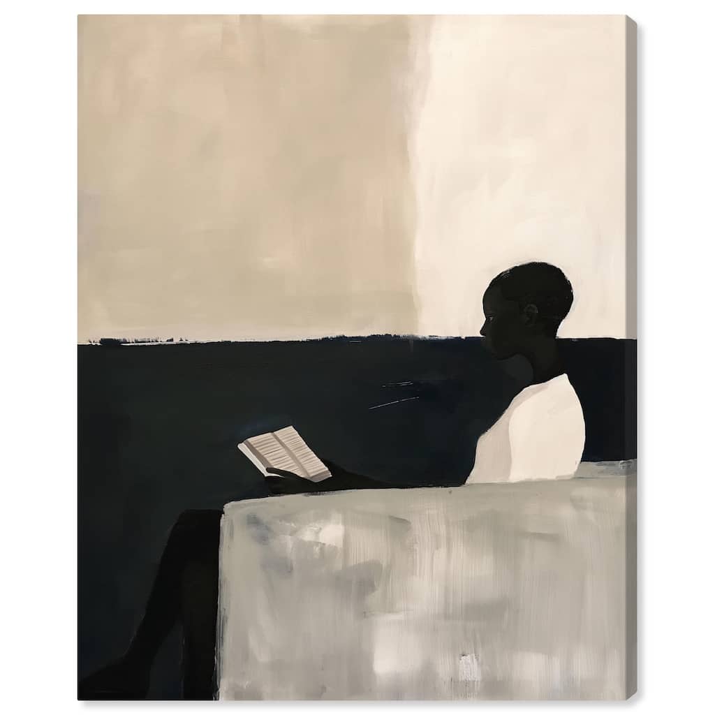 Void Reader III Canvas by Art Remedy, Gallery Wrapped