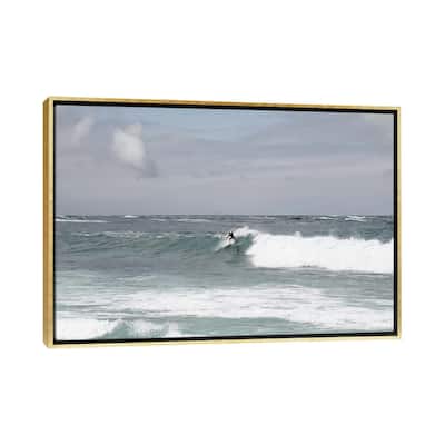 iCanvas "Surfer Riding The Wave I" by Anita's & Bella's Art Framed