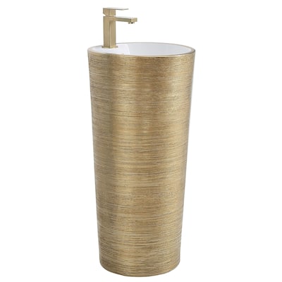 Fine Fixtures VANNES PEDESTAL 16"X16" BRUSHED GOLD