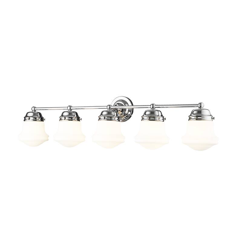 Z-Lite Vaughn 5 Light 41" Wide Bathroom Vanity Light with Frosted - Chrome