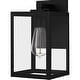 preview thumbnail 4 of 6, Westover 1-Light Earth Black Outdoor Lantern - Earth Black