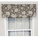 preview thumbnail 1 of 4, RLF Home Design Basanti Petticoat Window Valance Grey