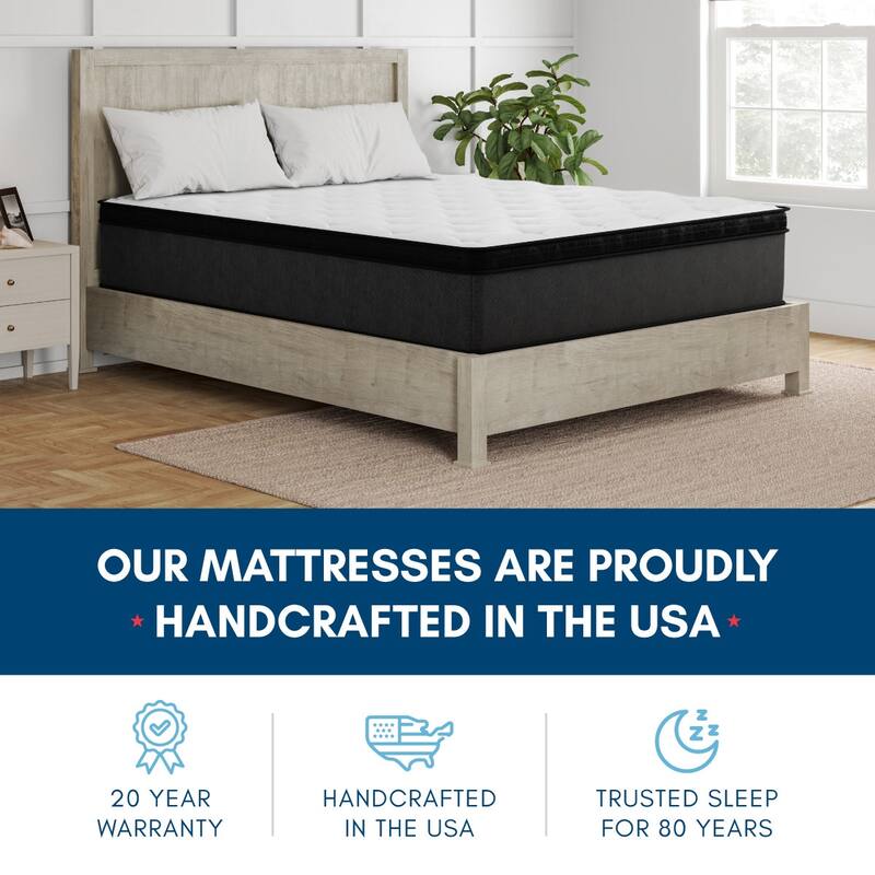 Amaris, 14-Inch, Cooling Copper Infused Memory Foam Euro Top Hybrid Mattress, CertiPUR US and Greenguard Gold Certified