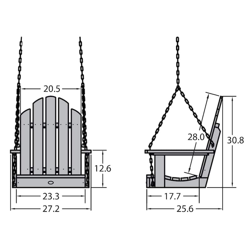 HIGHWOOD Classic Westport Single Seat Outdoor Swing