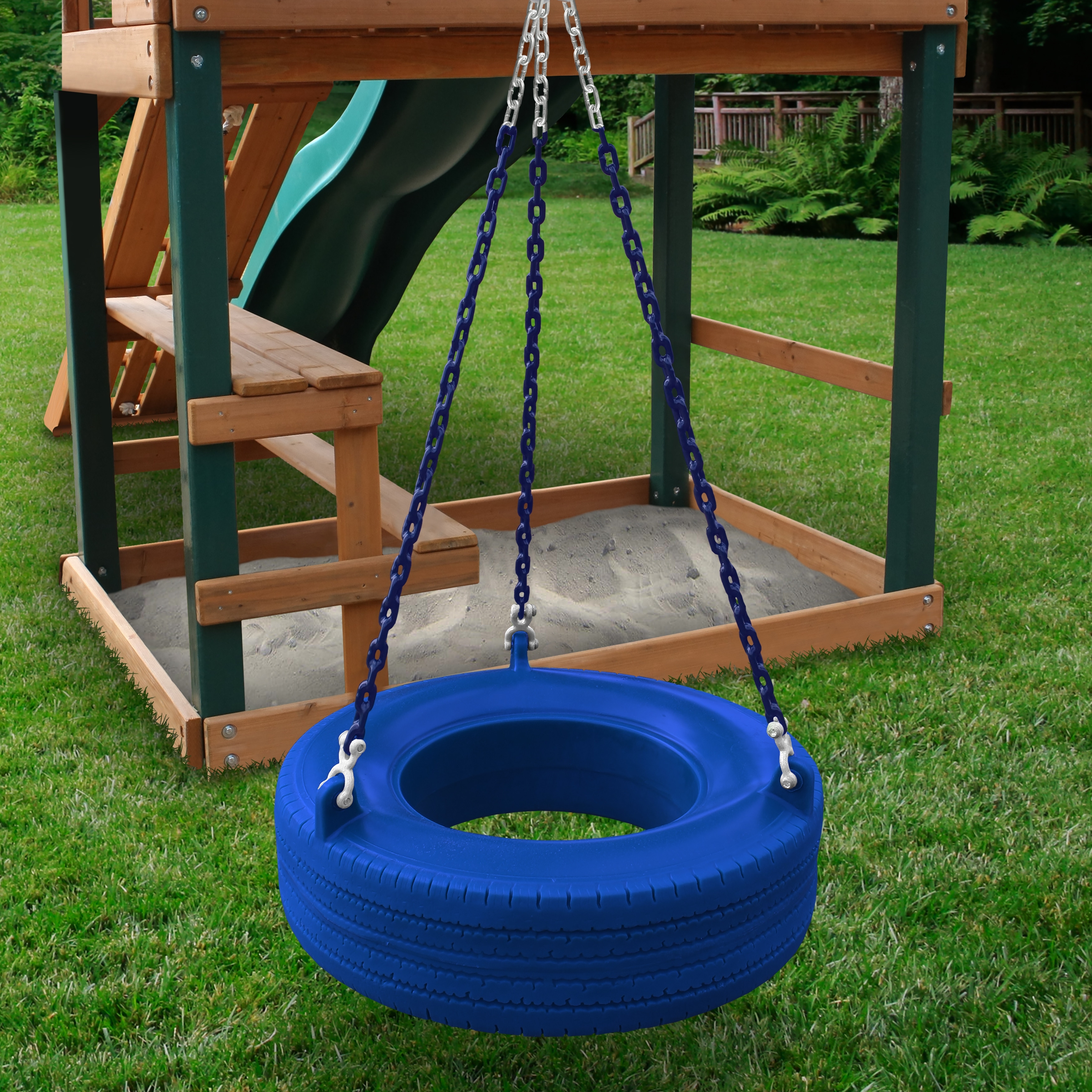 Gorilla Playsets 07-0015-G 大型船ホイールスイングセットアクセサリー グリーン Toddler Bucket Swing Goilla Playsets 07-0015-G Lage Ships Wheel