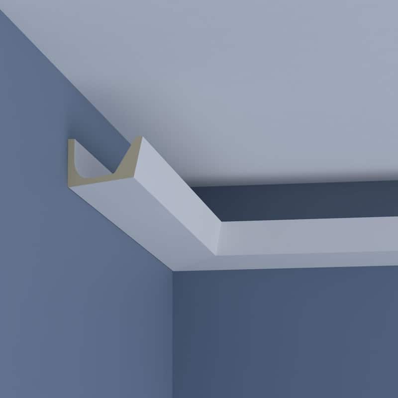 2 3/4"H x 4 3/8"P x 96"L Anton Crown Moulding - 1-Pack