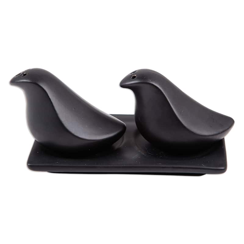 Novica Handmade Sprinkled Spice At Night Ceramic Salt And Pepper Set (3 Pieces)