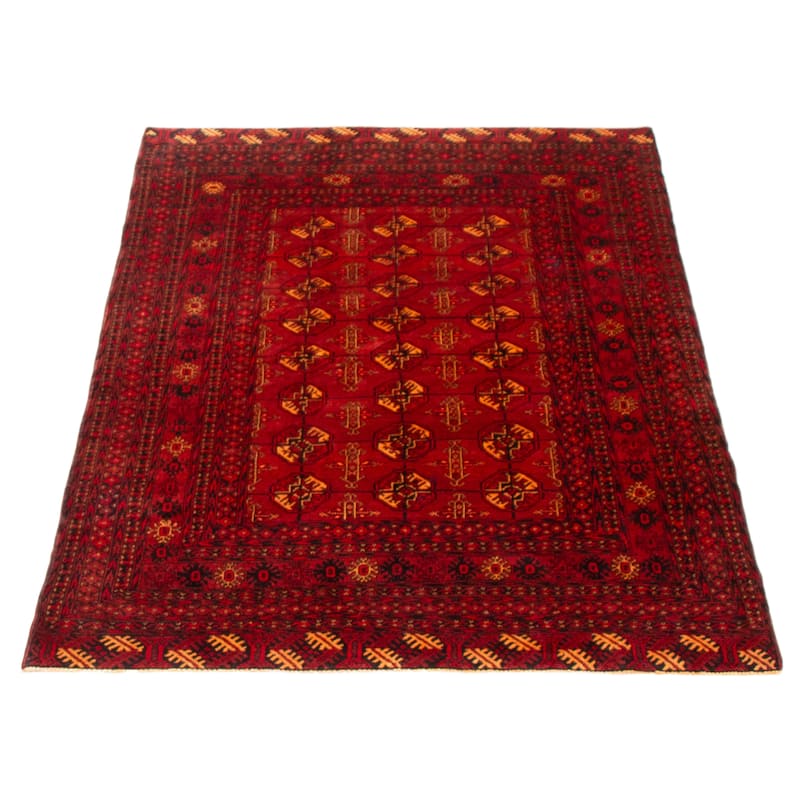 Teimani Red Rug 3'11" x 5'9" - 3'11 x 5'9