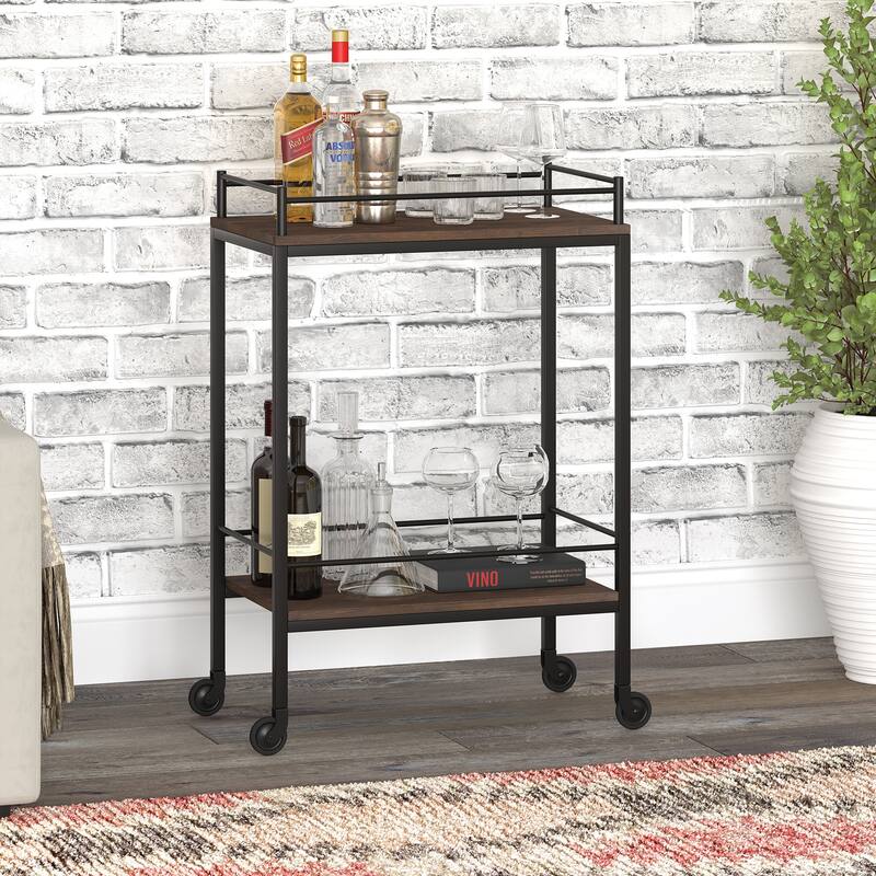 Barnes Bar Cart - Alder Brown