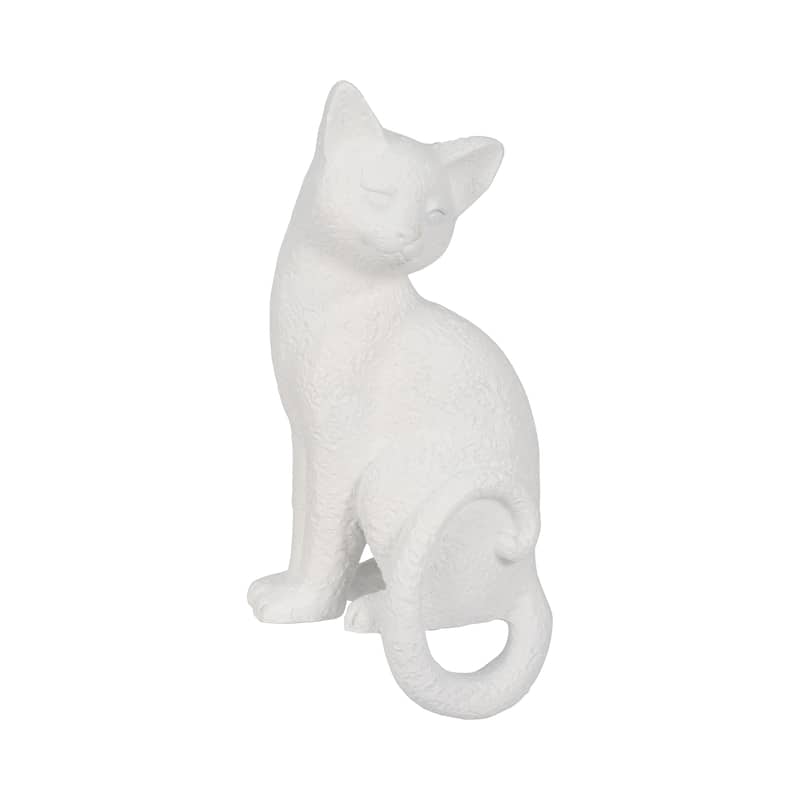 Sagebrook Home Kitty Figurines, White, Perfect for Decor