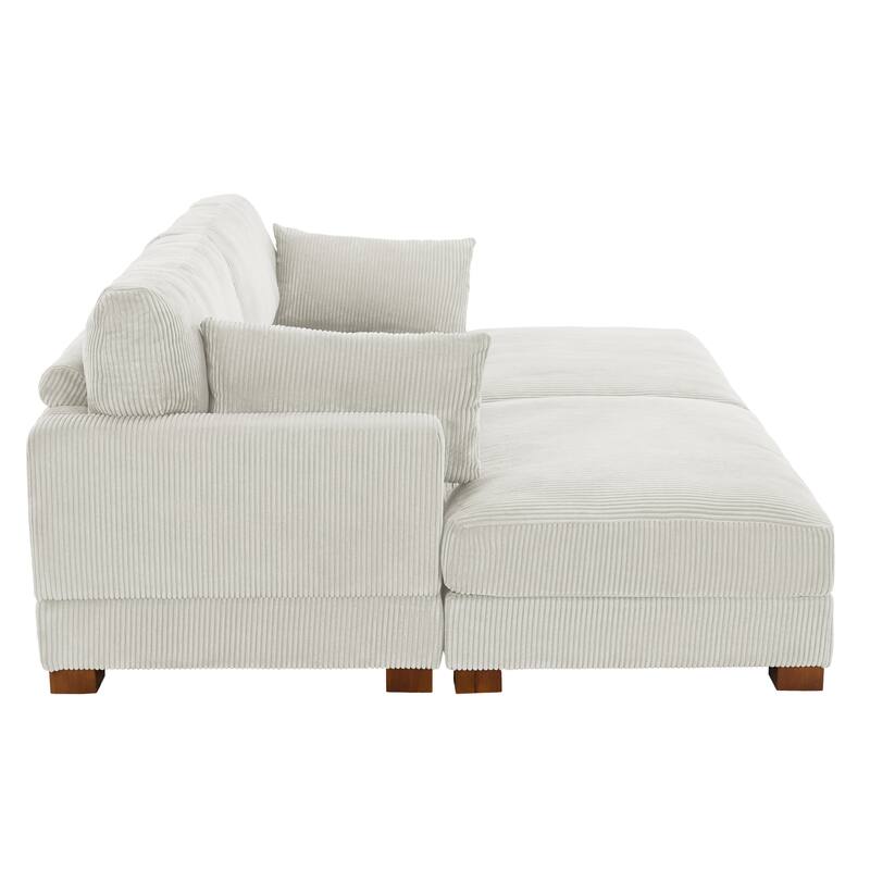 88" Convertible Larger Couch Modular Sectional Sofa Set