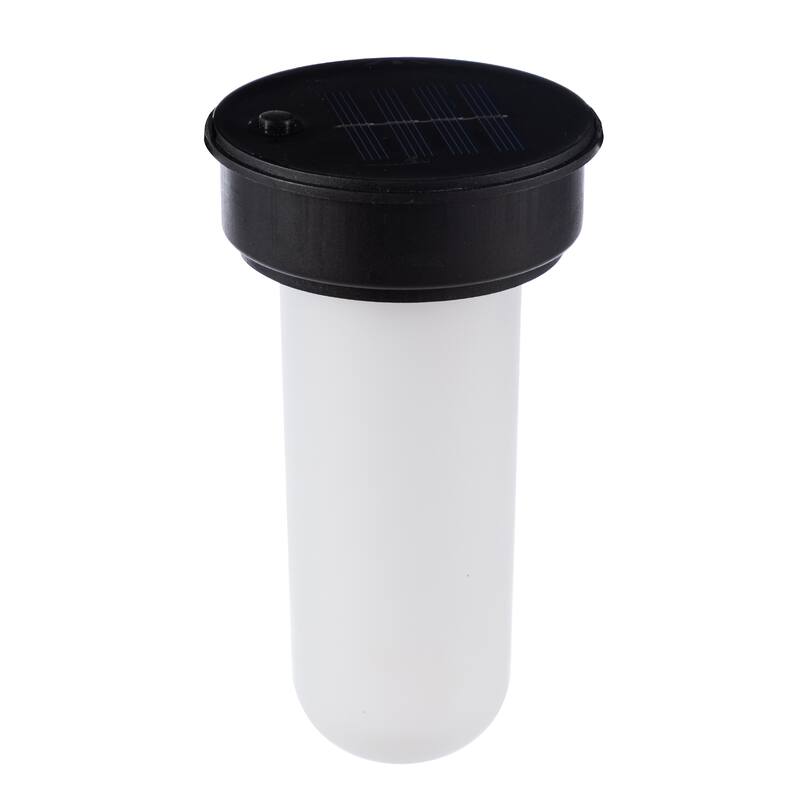 Set of 4 11"H Glass Pattern Oudoor Solar Powered Hanging Lanterns By Glitzhome