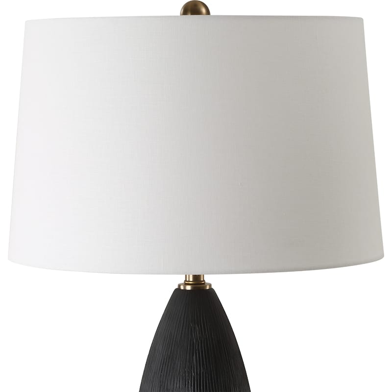 Uttermost Jett Black Table Lamp - 35'' H X 19'' W X 19'' D