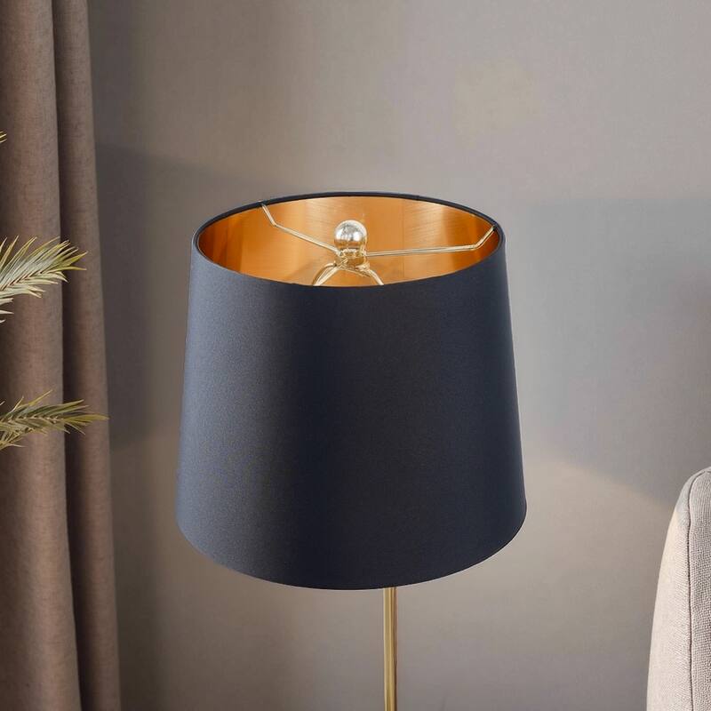 Aisin Black and Gold Modern Table Lamp with Metal Base - Black