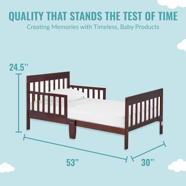 dimension image slide 1 of 6, Dream On Me Finn Toddler Bed