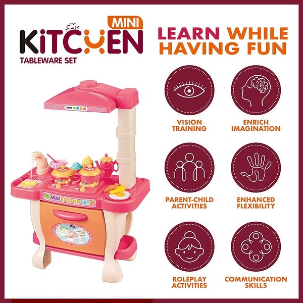 Mini Play Kitchen Sink Toy Sink, 27 Pcs Set - Toddler and Mini Play Kitchen Sink Toy Sink, 27 Pcs Set - Toddler and