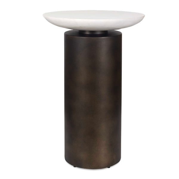 slide 2 of 4, Uttermost Olso Bronze Outdoor Accent Table