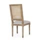 preview thumbnail 32 of 58, Regina Wood and Cane Upholstered Dining Chair (Set of 4) by Christopher Knight Home