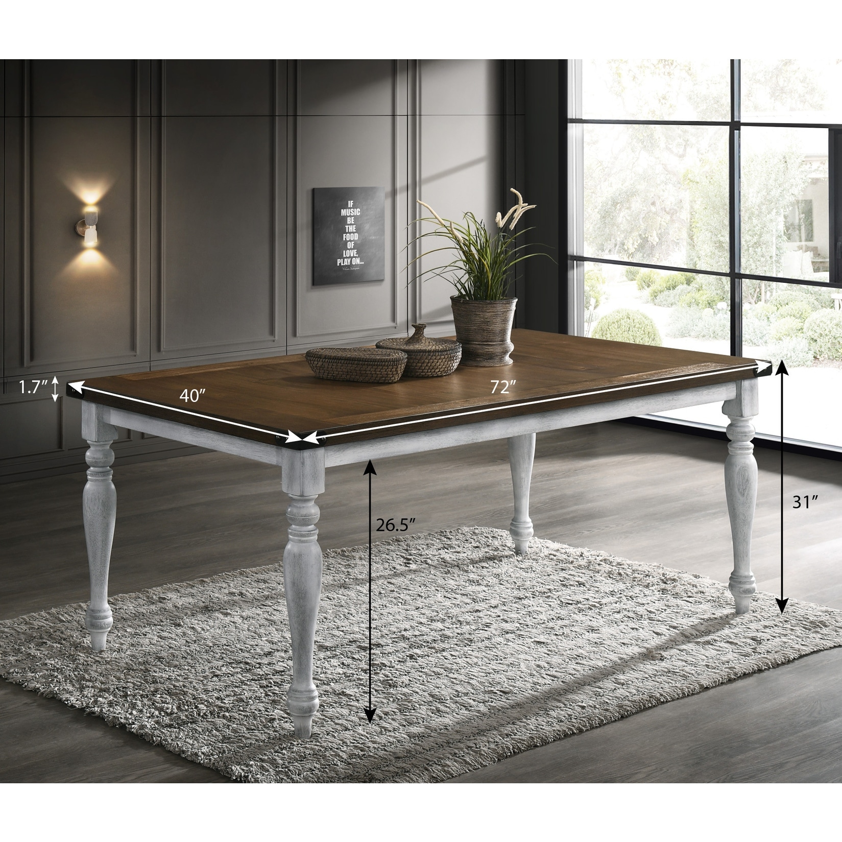 Roundhill Furniture Salines Piece Dining Table Set with