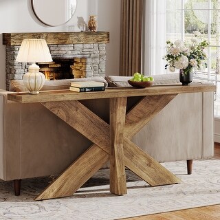 70.9" Extra Long Farmhouse Console Sofa Table for Entryway Hallway