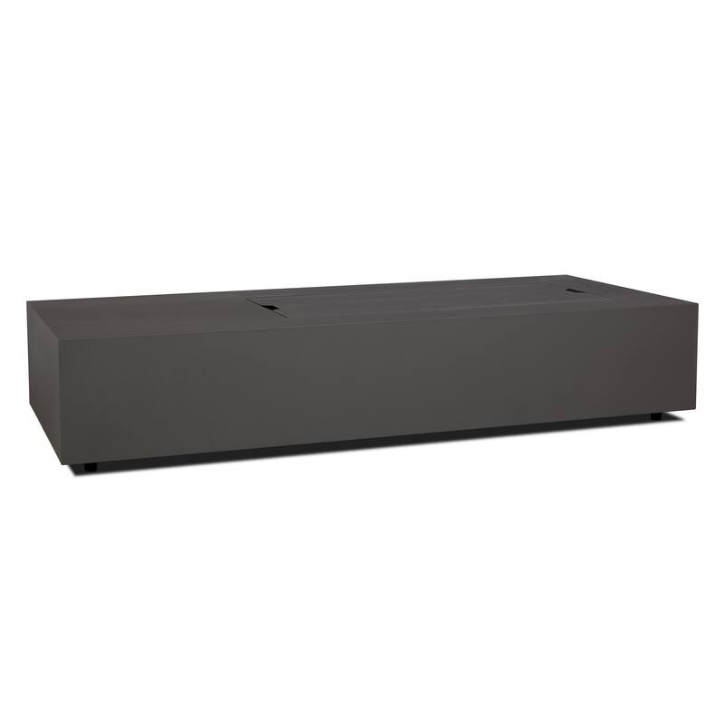 Aegean 75" Asymmetrical Rectangle Steel LP or NG Fire Pit Table