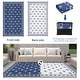 preview thumbnail 16 of 43, Garvee Cross Pattern Waterproof Reversible Outdoor Patio Rug