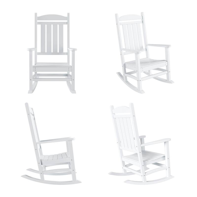 Laguna Hdpe All Weather Outdoor Patio Rocking Chair (Set of 4)