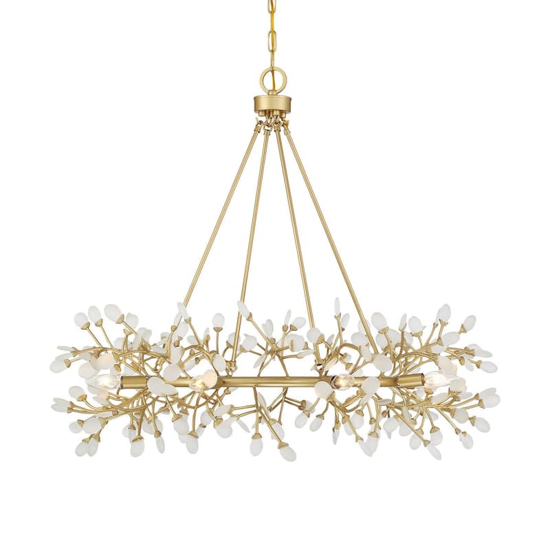 Savoy House 1-9855-8 Once 8 Light 36" Wide Ring Chandelier - Spun Gold