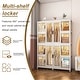preview thumbnail 7 of 12, Baby Wardrobe Storage Cabinet with Doors Rods and 12 Cubes White