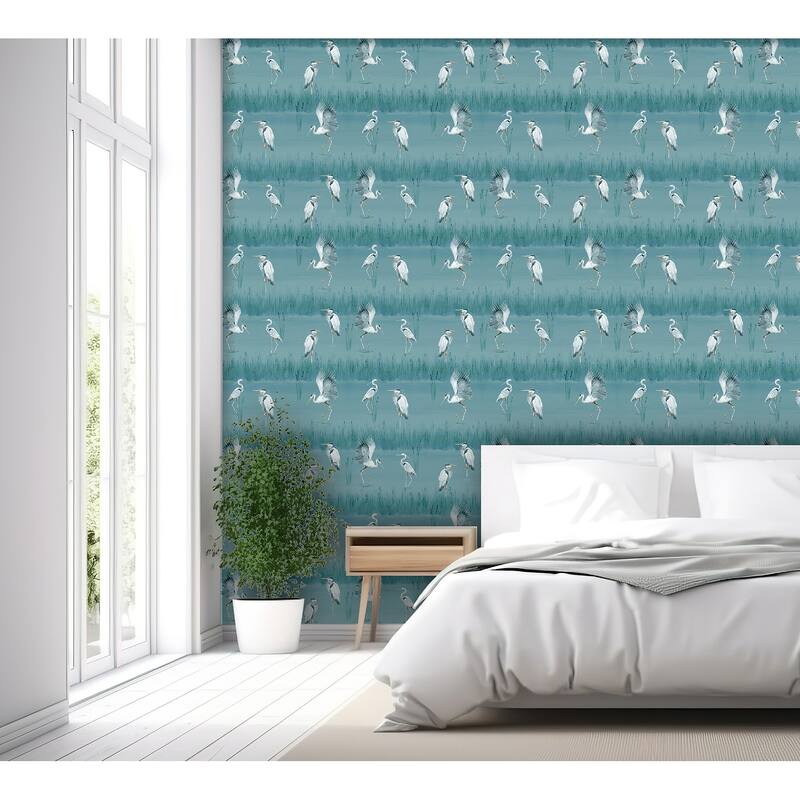 Arthouse Gerald Blue Heron River Wallpaper