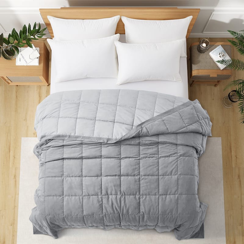 Oversized Reversible Microfiber Bedding Blankets, Lightweight and Soft with Satin Trim