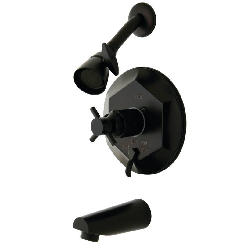Kingston Brass Concord Tub and Shower Trim Package with 1.8 GPM Single