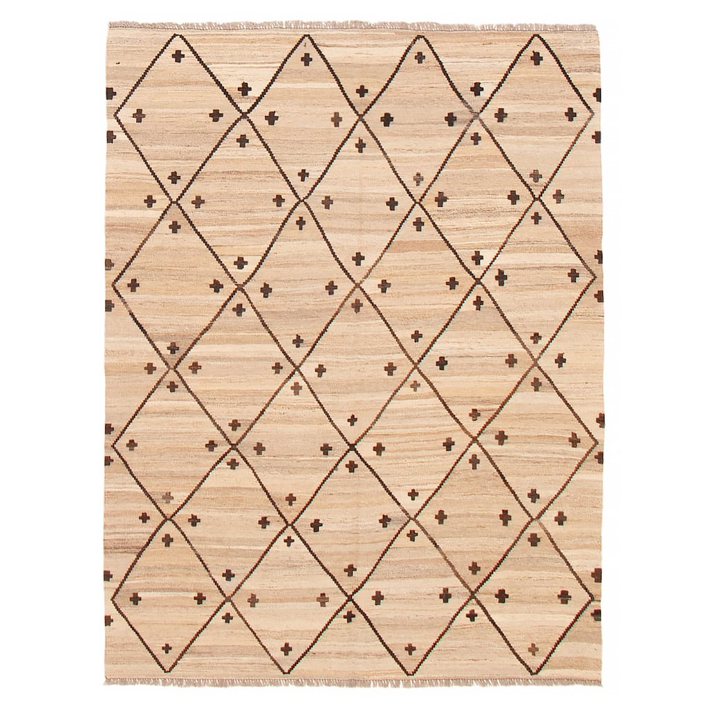 Sivas Beige Kilim 5'2" x 6'11" - 5'2 x 6'11