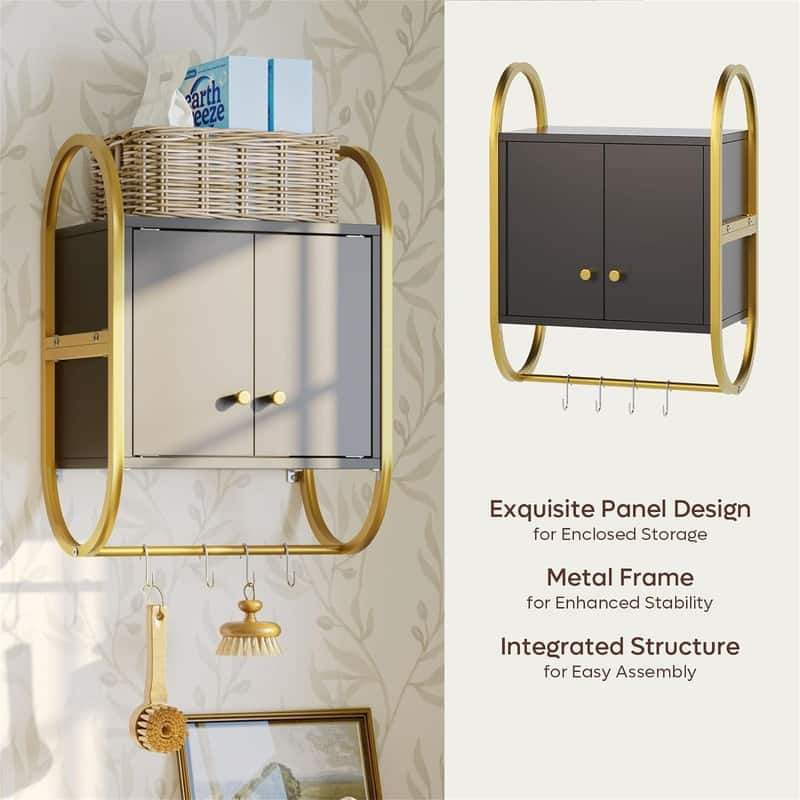 Over The Toilet Storage - 9.5"D x 16"W x 22"H