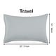preview thumbnail 26 of 46, 2 Pcs Zippered Pillowcases, Brushed Microfiber Pillow Case Cover Travel(14"x20") - Light Grey