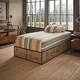 preview thumbnail 23 of 22, iNSPIRE Q Modern Youngstown Wood Finish Panel Black Metal Twin Platform Bed with Storage Drawers