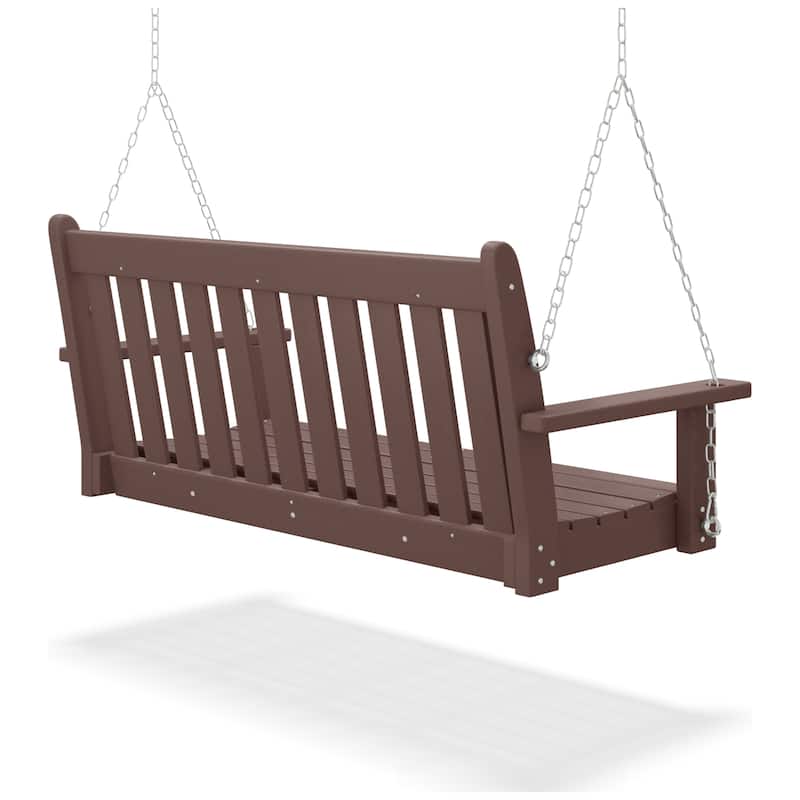 Laguna Outdoor Patio 51 Inch Traditional Hanging Porch Swing